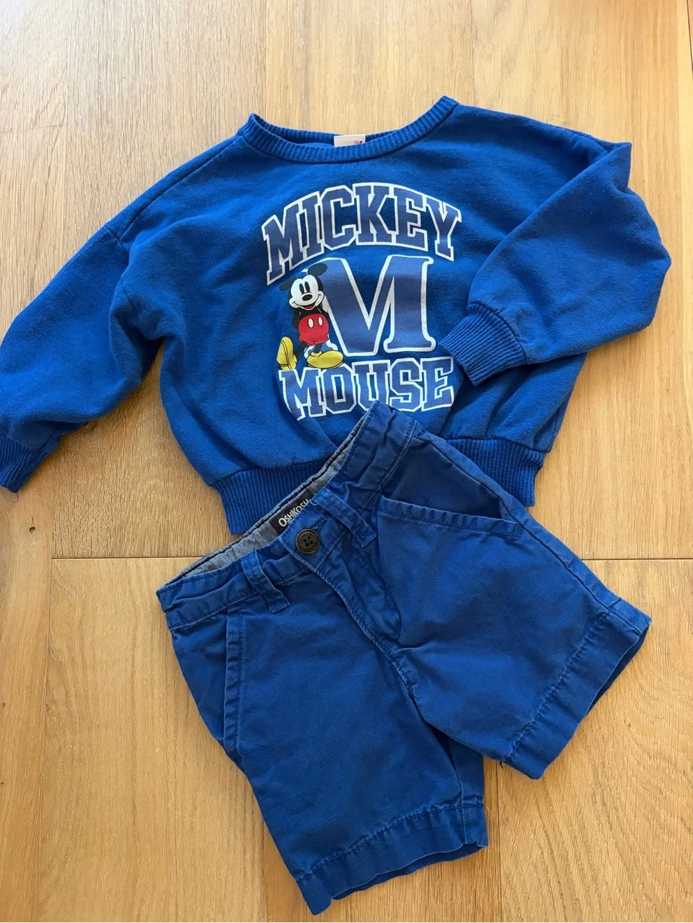 Disney Royal Blue Mickey Mouse Graphic Sweatshirt - Picture 2 of 4